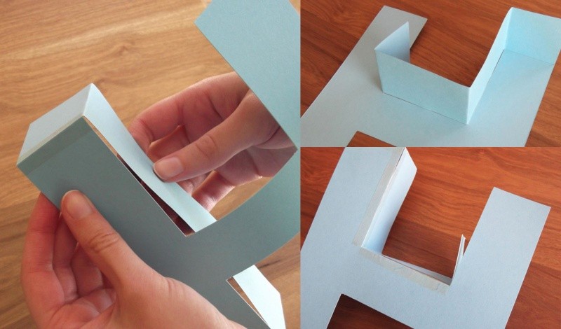 HOW TO MAKE DIMENSIONAL PAPER LETTERS WITH CARDSTOCKS